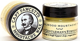 Set - Captain Fawcett Sandalwood (moust/wax/15ml + moustache comb) — photo N3