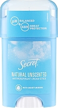 Fragrances, Perfumes, Cosmetics Antiperspirant Cream Deodorant "Naturel" - Secret Key Antiperspirant Cream Stick Natural