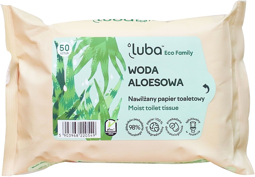 Aloe Vera Moist Toilet Tissue  - Luba Eco Family — photo N1