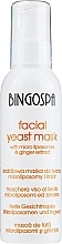 Fragrances, Perfumes, Cosmetics Yeast Face Mask with Ginger Extract - BingoSpa