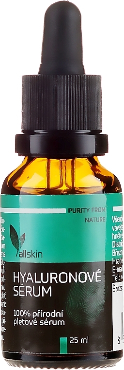 Hyaluronic Serum - Allskin Purity From Nature Hyaluron Serum — photo N1