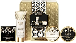 Fragrances, Perfumes, Cosmetics Set - Baylis & Harding Sweet Mandarin & Grapefruit Luxury Pamper Tin Gift Set (sh/cr/50ml + b/butter/50ml + h/cr/50ml + soap/50g)