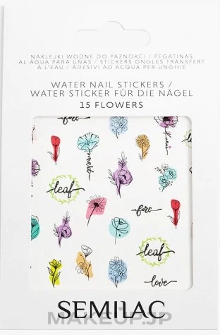 Nail Stickers - Semilac Nail Stickers — photo 15 - Flowers