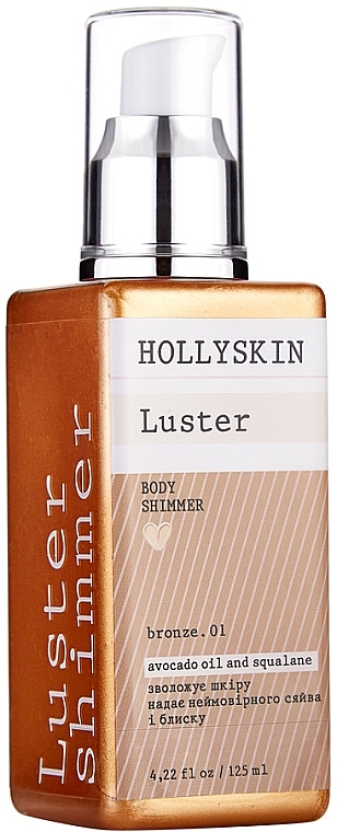 Body Shimmer "Bronze. 01" - Hollyskin Luster Body Shimmer Bronze. 01 — photo N2