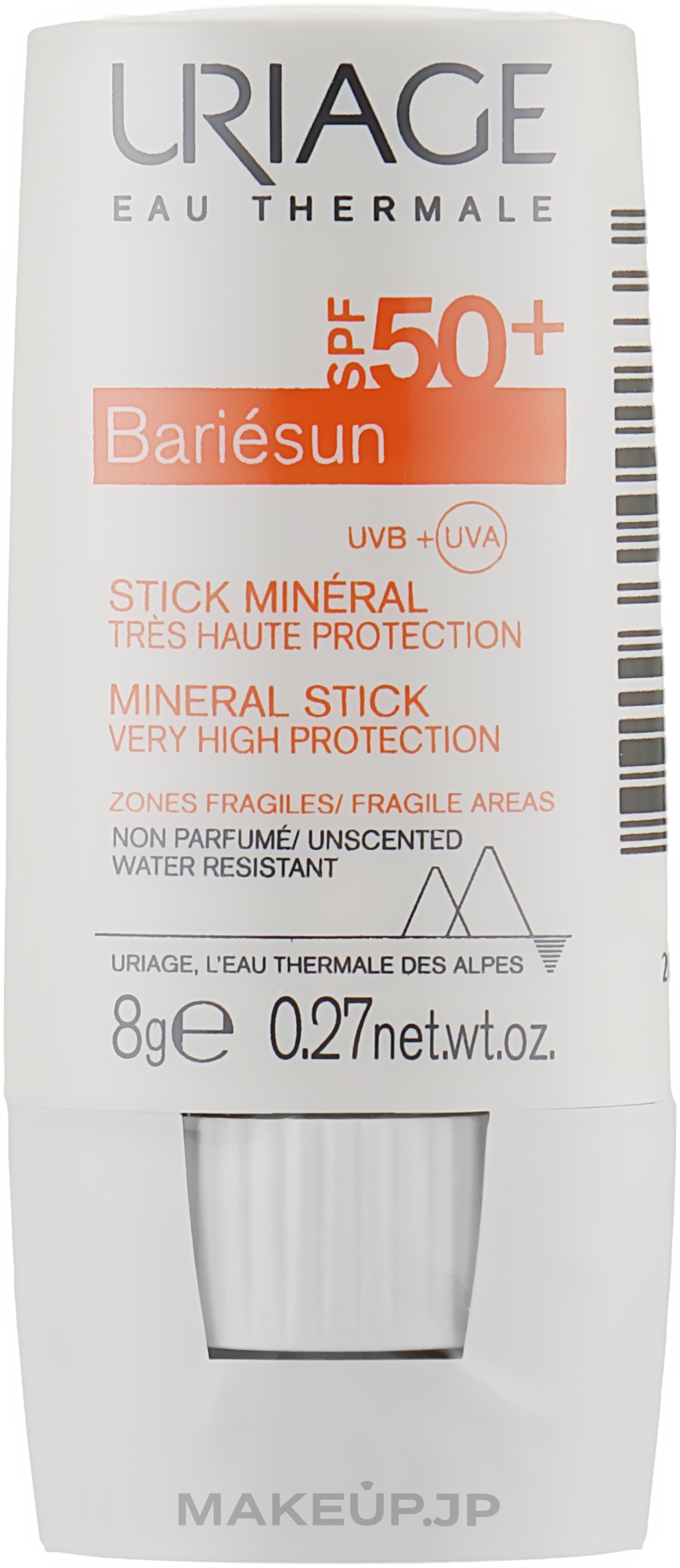 Mineral Sun Stick SPF50+ - Uriage Bariesun Stick Mineral SPF50+ — photo 8 g