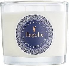 Fragrances, Perfumes, Cosmetics Lemongrass Scented Candle in Glass - Flagolie Fragranced Candle Lemongrass