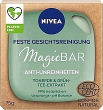 Clay & Green Tea Face Soap - Nivea MagicBar Pore Refining Peeling Face Soap — photo N1