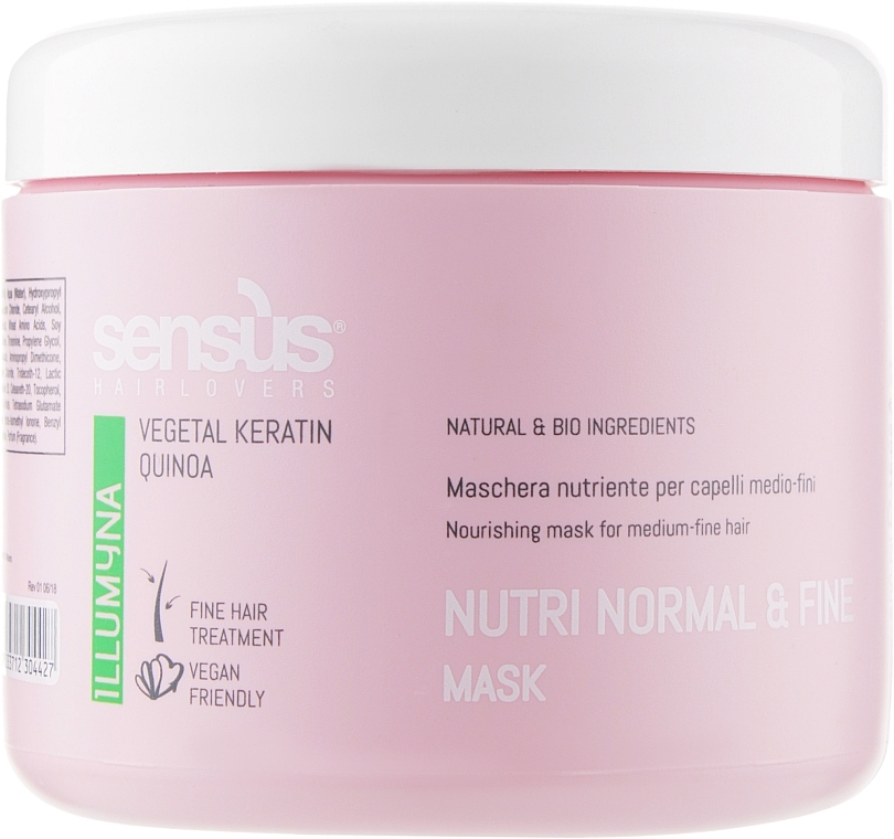 Nourishing Mask for Thin & Dry Hair - Sensus Nutri Normal & Fine Mask — photo N9