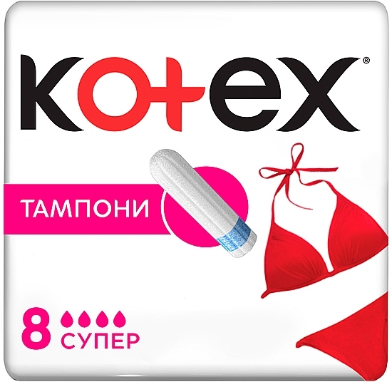 Tampons 'Super', 8 pcs. - Kotex — photo N1