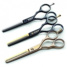 Fragrances, Perfumes, Cosmetics Professional Hairdressing Scissors, black and silver - Kiepe Scissors Blending