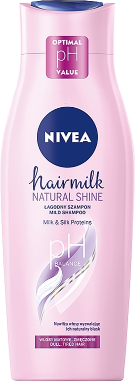 Milk Hair Shampoo - Nivea Hair Milk Natural Shine Ph-Balace Shampoo — photo N1