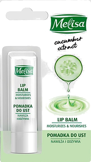 GIFT! Cucumber Extract Lip Balm - Uroda Melisa Cucumber Extract Lip Balm — photo N1