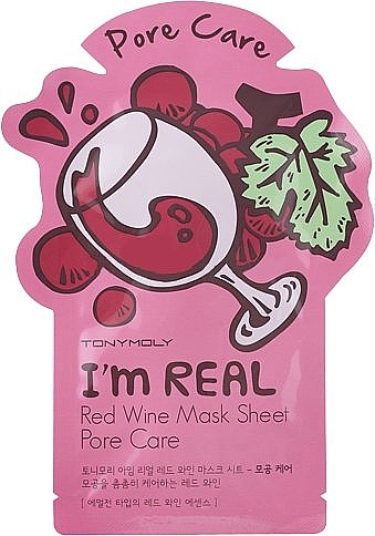 Facial Sheet Mask - Tony Moly I'm Real Red Wine Mask Sheet — photo N1