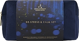 Set - Aromatherapy Associates De-Stress And Calm Gift Set (cosmetic bag/1pc + bath and show oil/55ml + b/oil/100ml + b/gel/150ml) — photo N4