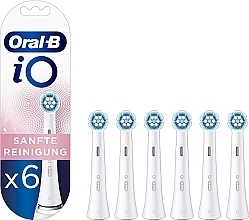 Fragrances, Perfumes, Cosmetics Electric Roothbrush Heads, white, 6 pcs - Oral-B iO Gentle Care