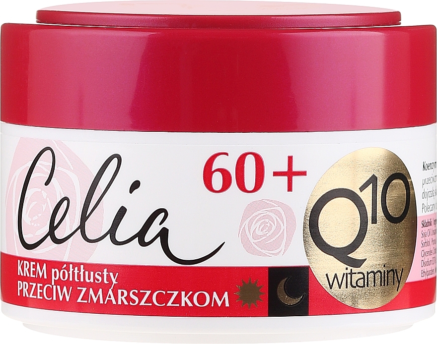 Anti-Aging Semi-Oily Face Cream - Celia Q10 Face Cream 60+ — photo N1