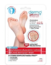 Fragrances, Perfumes, Cosmetics Foot Peeling Mask - Dermo Pharma Skin Repair Expert S.O.S. Exfoliating & Cell Recovery Foot Mask