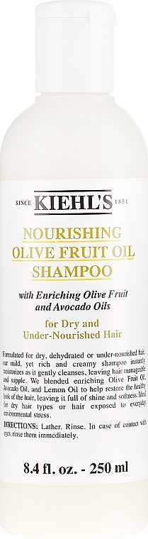 Nourishing Olive Oil Shampoo for Dry Hair - Kiehl's Olive Fruit Oil Nourishing Shampoo — photo N3