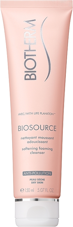 Cleansing & Moisturizing Mousse for Dry Hair - Biotherm Biosource Hydra-Mineral Cleanser Softening Mousse — photo N1