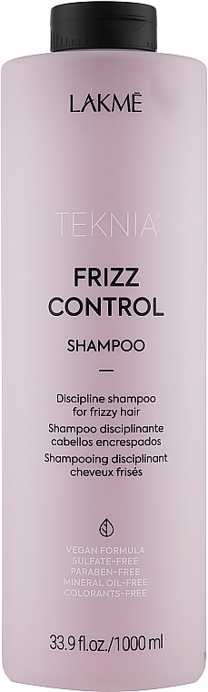 Disciplining Sulfate-Free Shampoo for Unruly & Frizzy Hair - Lakme Teknia Frizz Control Shampoo — photo N2