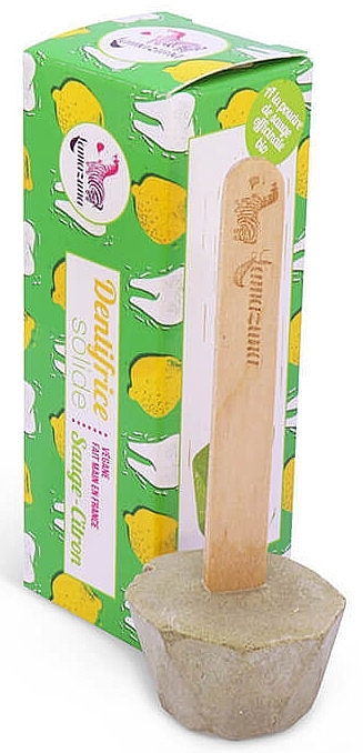 Solid Toothpaste - Lamazuna Lemon & Sage Solid Toothpaste — photo N1