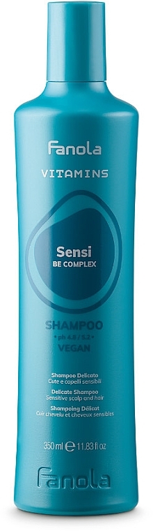 Soothing Shampoo for Sensitive Scalp - Fanola Vitamins Delicate Sensitive Shampoo — photo N1