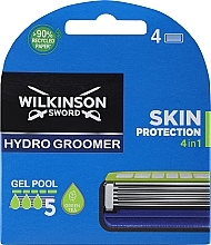 Fragrances, Perfumes, Cosmetics Shaving Cartridges, 4 pcs - Wilkinson Sword Hydro 5 Groomer Power Select