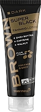 Tanning Lotion with Shea Butter, Caffeine & Nut - Tannymaxx Brown Dark Super Black Tanning Lotion — photo N1