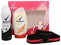 Fragrances, Perfumes, Cosmetics Set - Rexona (deo/spray/150ml + sh/gel/250ml + accessory)