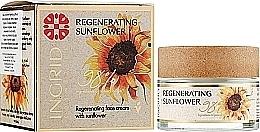 Sunflower + Jojoba + Shea Butter Face Cream - Ingrid Cosmetics Vegan Regenerating Sunflower — photo N2