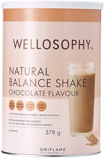 Chocolate Flavor Dry Cocktail Mix - Oriflame Wellosophy Natural Balance — photo N1