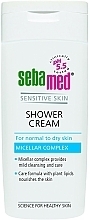 Fragrances, Perfumes, Cosmetics Micellar Shower Cream - Sebamed Sensitive Skin Micellar Complex Shower Cream