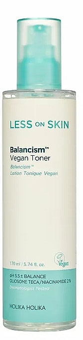 Face Toner - Holika Holika Less On Skin Balancism Vegan Toner — photo N1