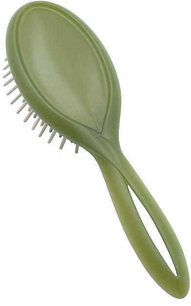 Hair Brush, green - Acca Kappa Infinito Brush Long Wooden Pins — photo N2