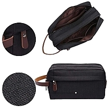 Toiletry Bag, KS112CZ, black - Ecarla — photo N5