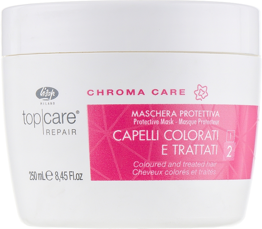 Color Protection Hair Mask - Lisap Top Care Repair Chroma Care Protective Mask — photo N1