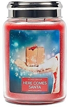 Scented Candle in Jar - Village Candle Here Comes Santa — photo N2