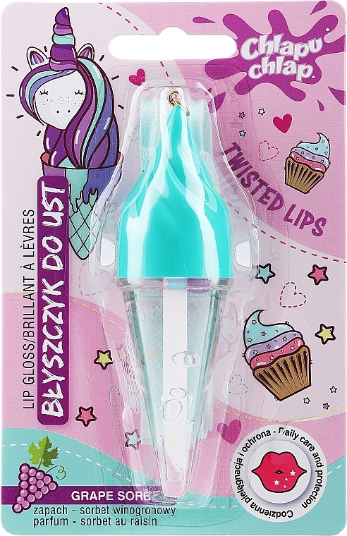 Ice Cream Lip Gloss, grape sorbet - Chlapu Chlap Grape Sorbet Lip Gloss — photo N1