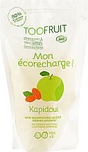 Fragrances, Perfumes, Cosmetics Light Softening Shampoo "Apple & Almond" - TOOFRUIT Kapidoux Dermo-Soothing Shampoo (doypack)