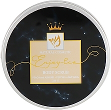 Natural Salt Body Scrub "Peach & Almond" - Enjoy & Joy Enjoy Eco Body Scrub Peach And Almond — photo N2