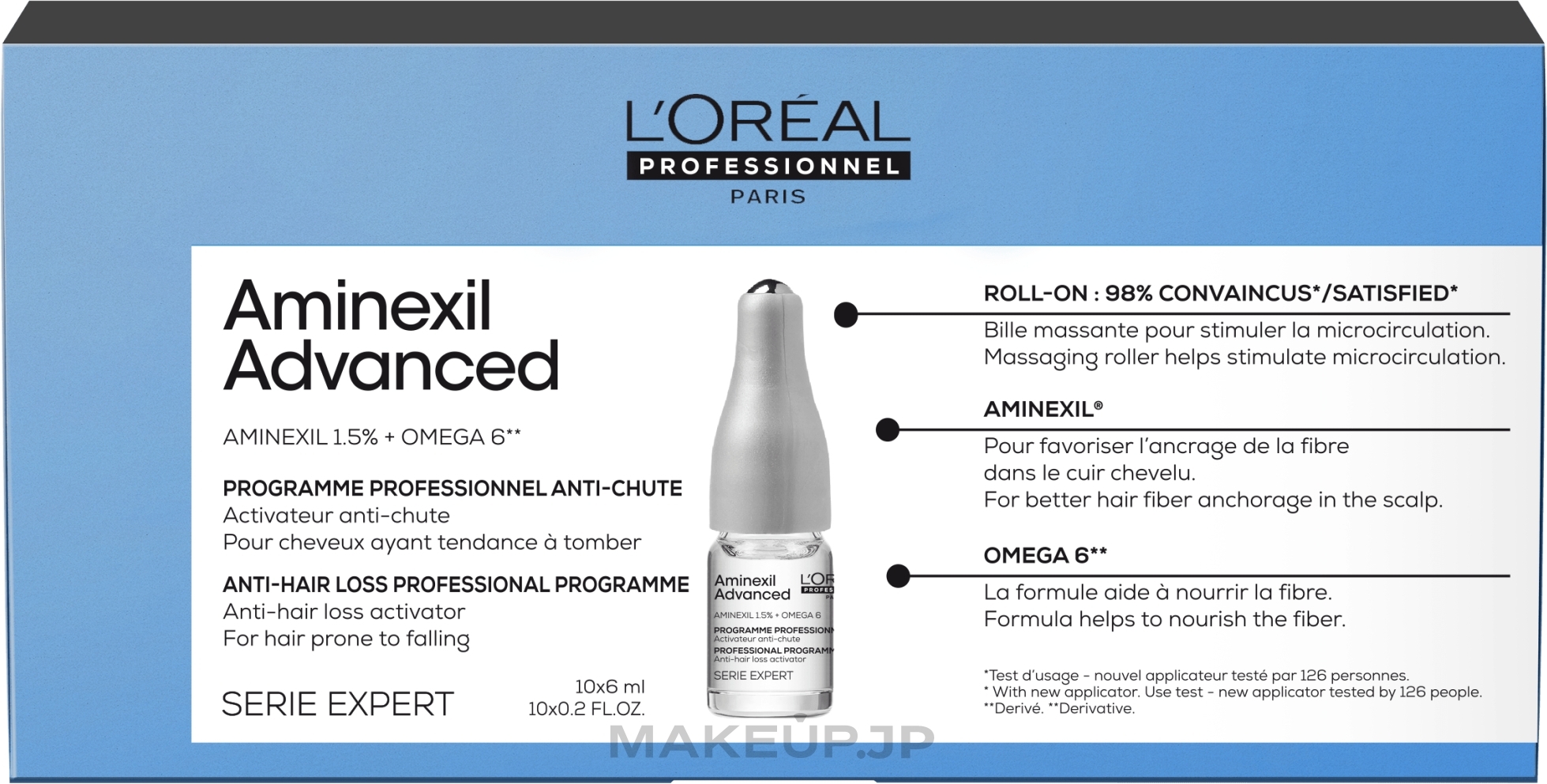 Anti-hair Loss Ampoules - L'Oreal Professionnel Serie Expert Aminexil Advanced — photo 10 x 6 ml