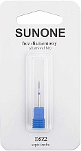 Nail Cutter Head DSZ2 'Flame', medium, blue - Sunone Diamond Nail Drill — photo N2