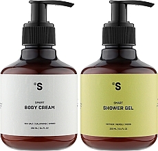 Fragrances, Perfumes, Cosmetics Set 'Vetiver and Sea Salt' - Sisters Aroma (shr/gel/250ml + b/cr/250ml)