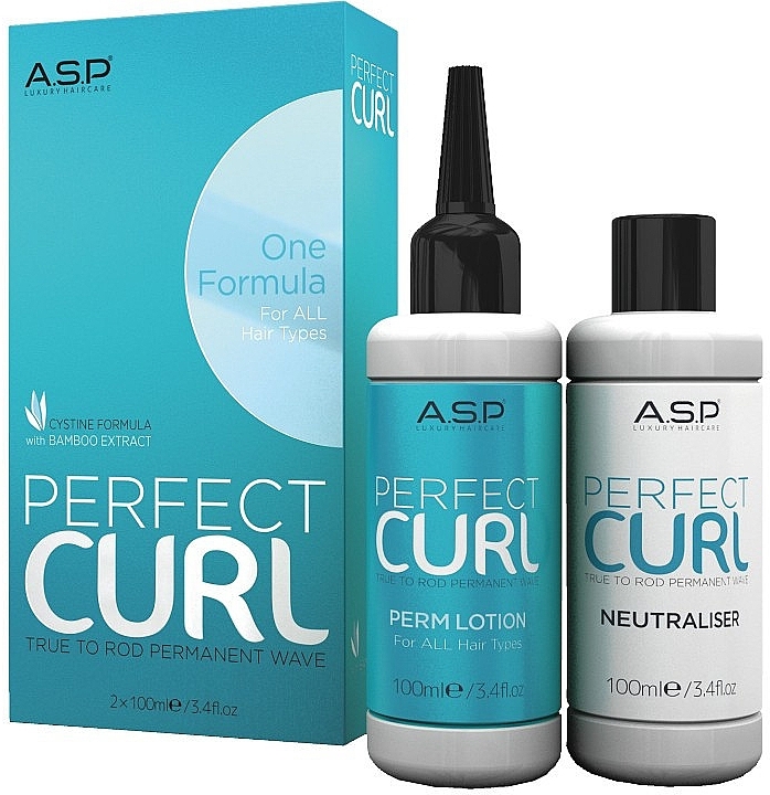 Set - Affinage Salon Professional Perfect Curl Perm + Fix (neitraliser/100ml+hair/lot/100ml) — photo N1