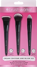 3本 メイクブラシセット - Brushworks Cream Contour And Blush Set — photo N2