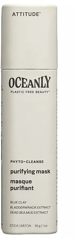 Purifying Stick Mask with Blue Clay - Attitude Oceanly Phyto-Cleanse Purifying Mask — photo N1