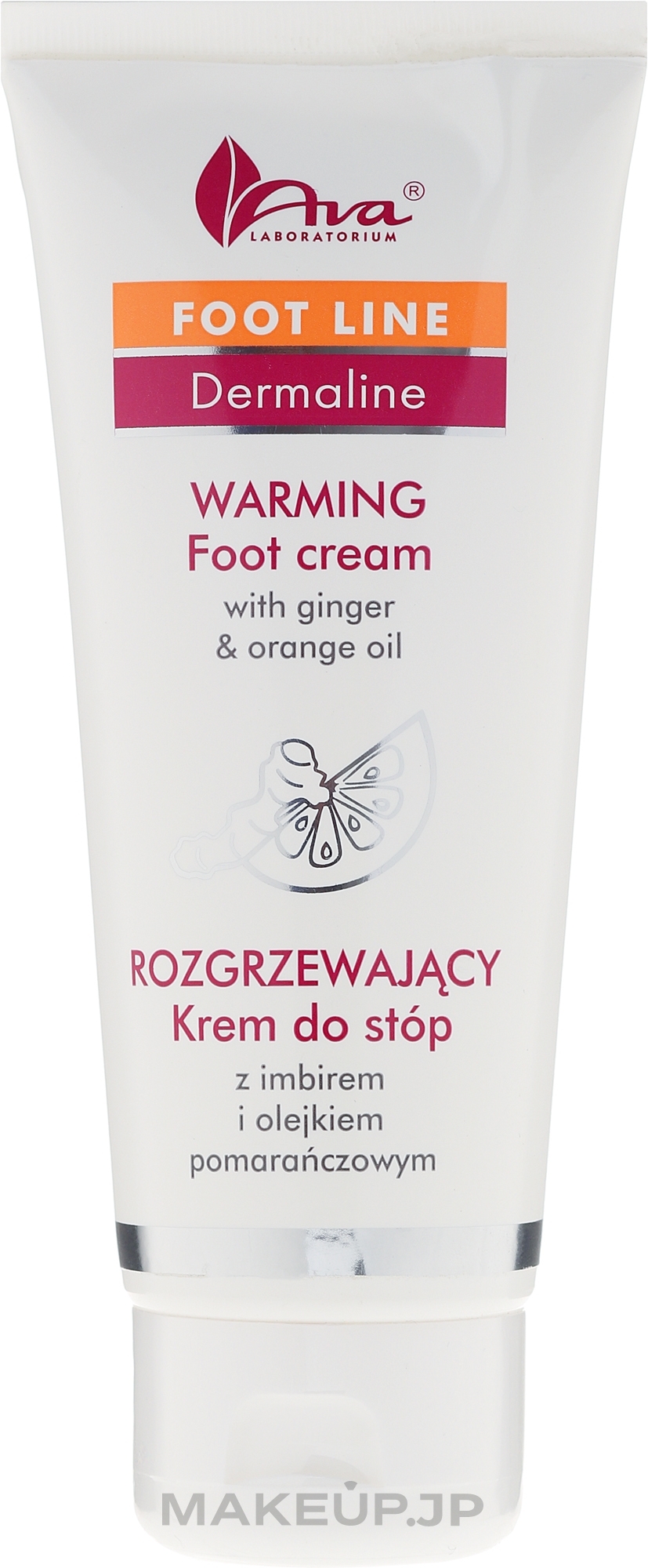 Foot Cream with Ginger Extract and Orange Oil - Ava Laboratorium Dermoprogram Warming Foot Cream — photo 100 ml