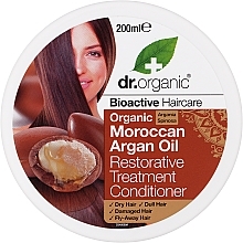 Fragrances, Perfumes, Cosmetics Repairing Conditioner with Moroccan Argan Oil - Dr. Organic Bioactive Haircare Moroccan Argan Oil Restorative Treatment Conditioner
