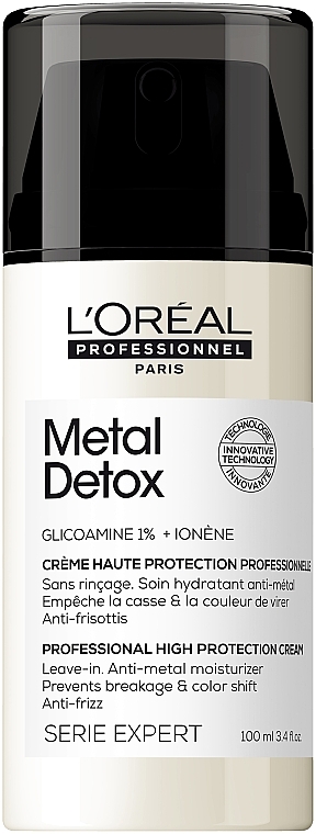 Protective Hair Cream - L'Oreal Professionnel Metal Detox Professional High Protection Cream — photo N1