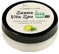 Lime & Mint Body Salt Scrub - Soap & Friends Scrub — photo N1